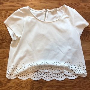 Pins and Needles White Top